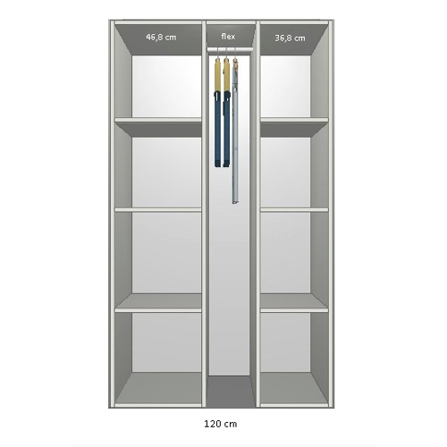 Billede af Inventar fra bredde 100 cm til 120 cm Model B